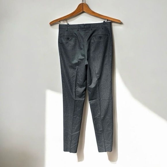 🌻NEW w.tags Vigano Gray Wool Straight Leg Flat Front Dress Pants Men's Size 36 - Picture 4 of 12